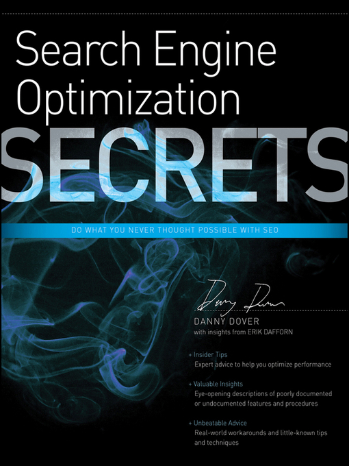 Title details for Search Engine Optimization (SEO) Secrets by Danny Dover - Available